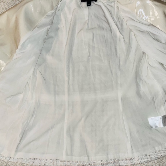 C Wonder Tweed & Faux Leather Chic Moto Jacket sz S - Picture 8 of 12